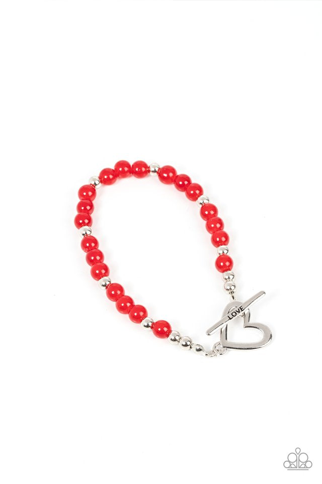 Following My Heart Red Bracelet (Toggle)