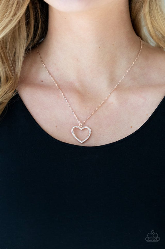 GLOW by Heart Rose Gold Necklace