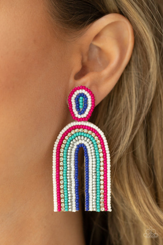 Rainbow Remedy Multi Earrings (Post Back)