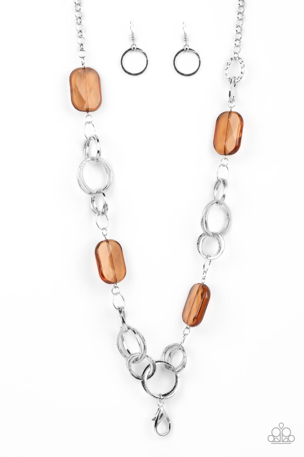 Stained Glass Glamour Brown Lanyard