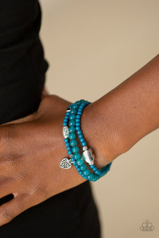 Really Romantic Blue Bracelet (Stretchy)