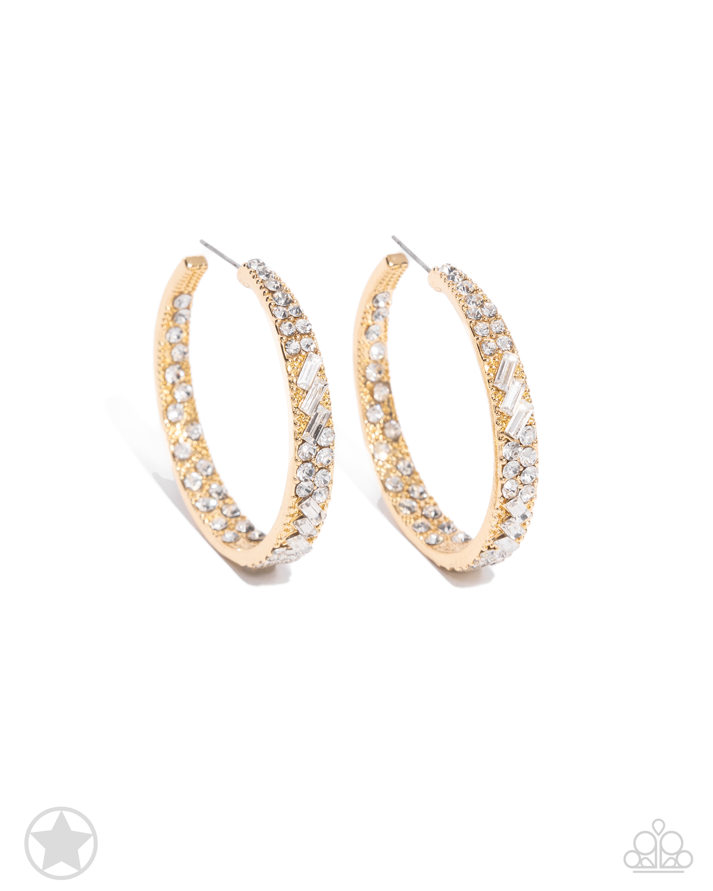 GLITZY By Association Gold Earrings (Hoops)