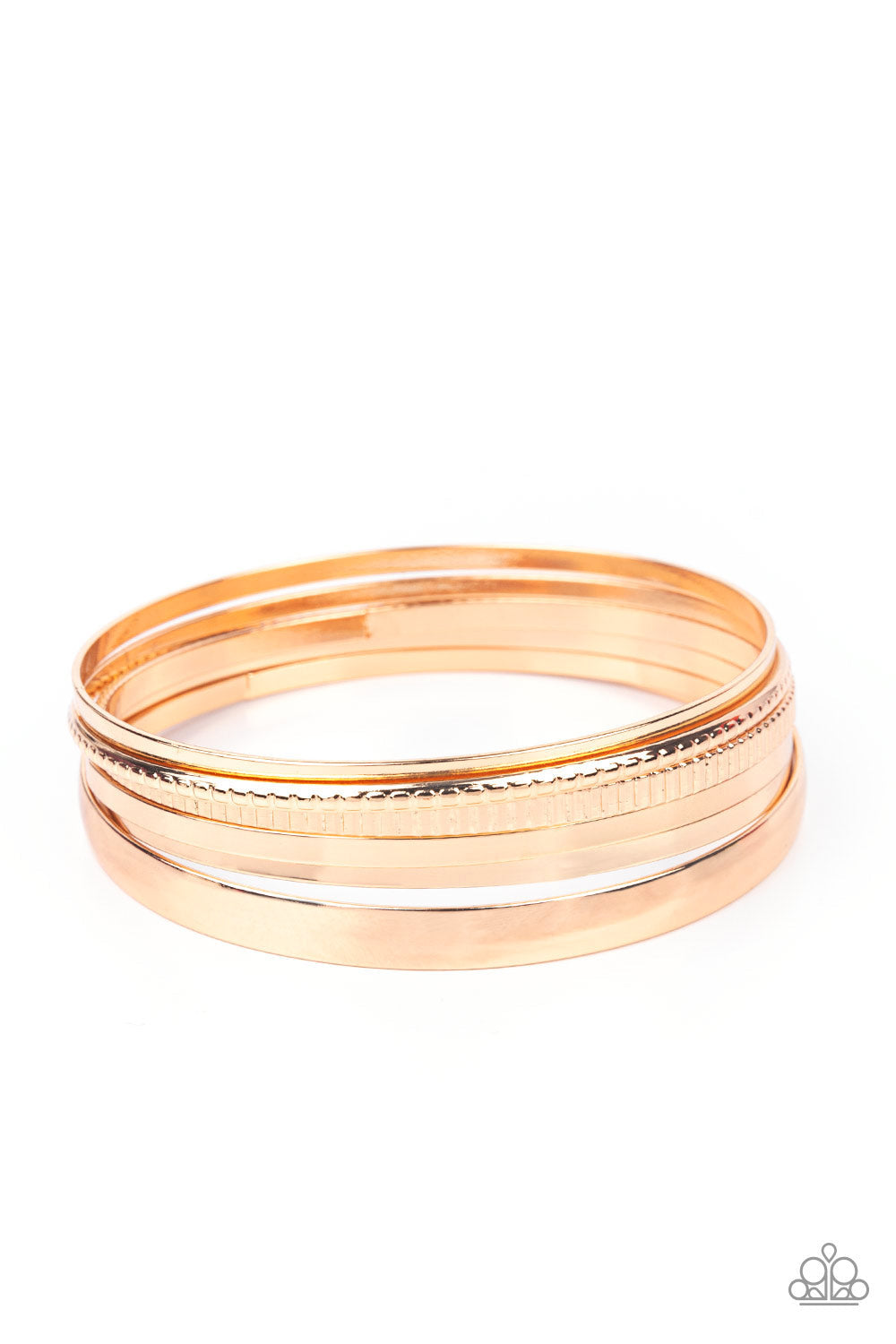 Gliding Gleam Gold Bracelet (Bangle)