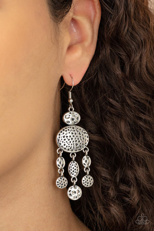 Get Your ARTIFACTS Straight Silver Earrings