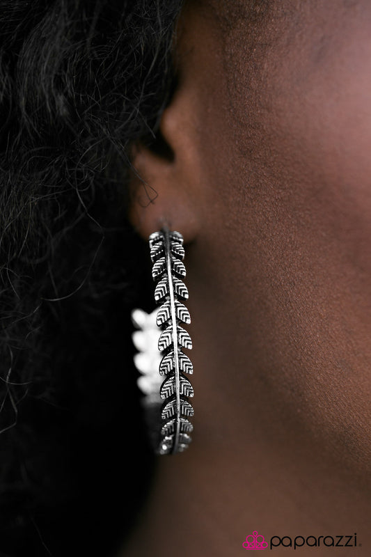 Rome Roaming Silver Earrings (Hoops)