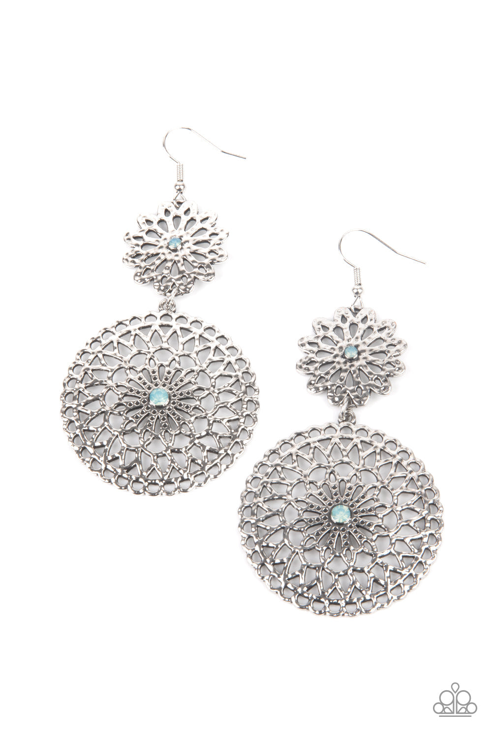 Garden Mantra Blue Earrings