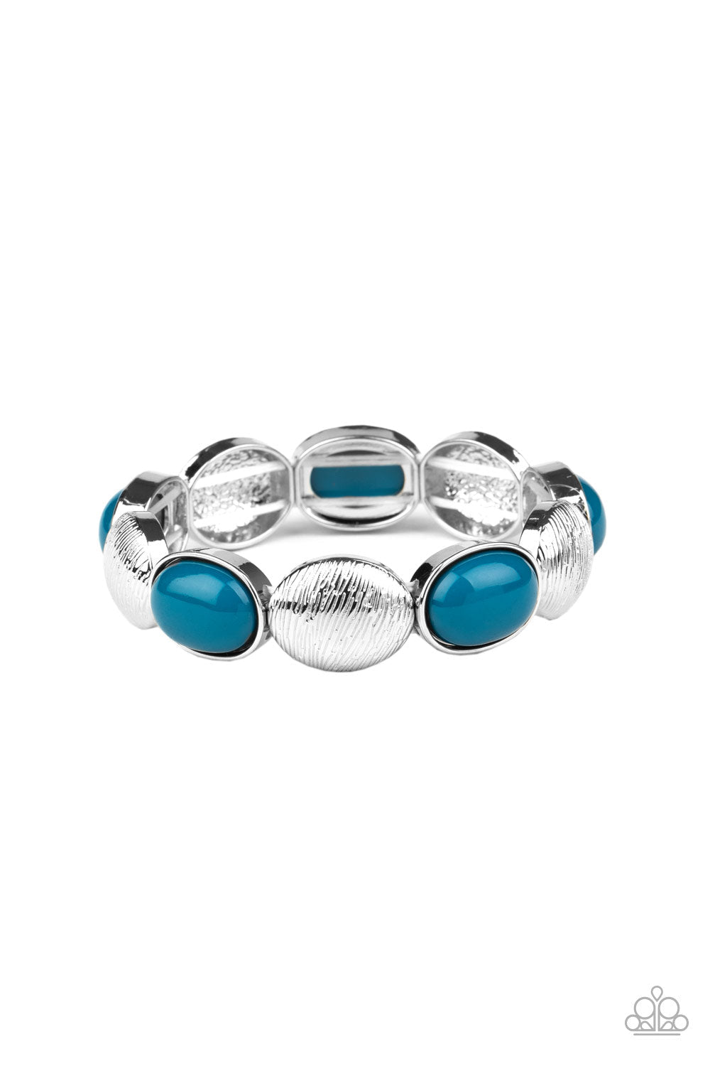 Decadently Dewy Blue Bracelet (Stretchy)