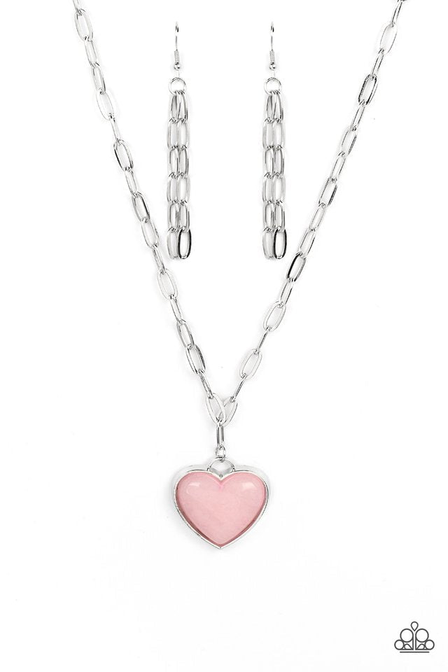 Everlasting Endearment Pink Necklace