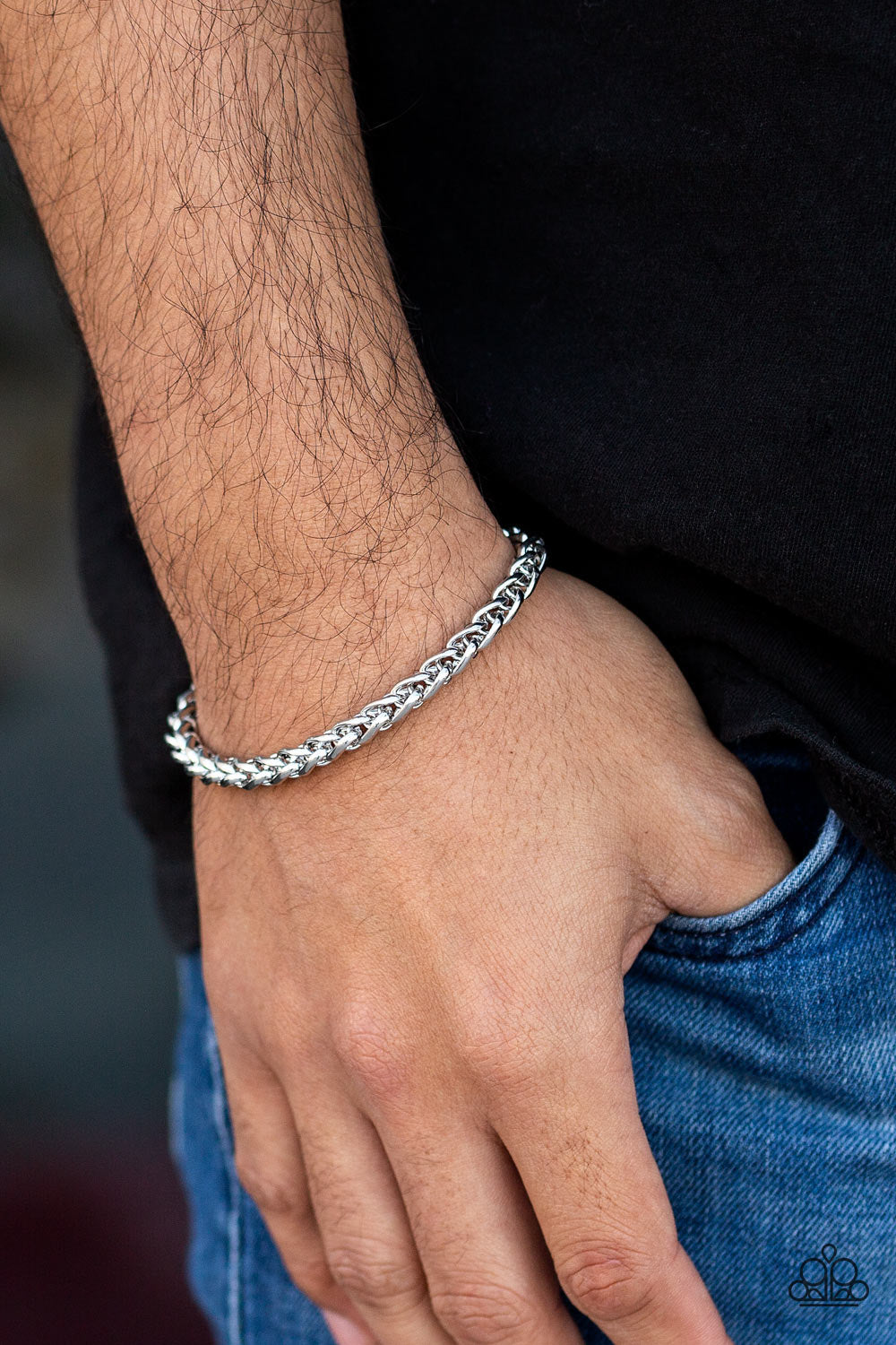 Knocked Out The Park Urban Silver Bracelet (Clasp)