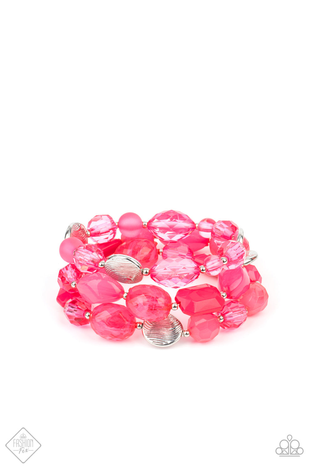 Oceanside Bliss Pink Bracelet (Stretchy)