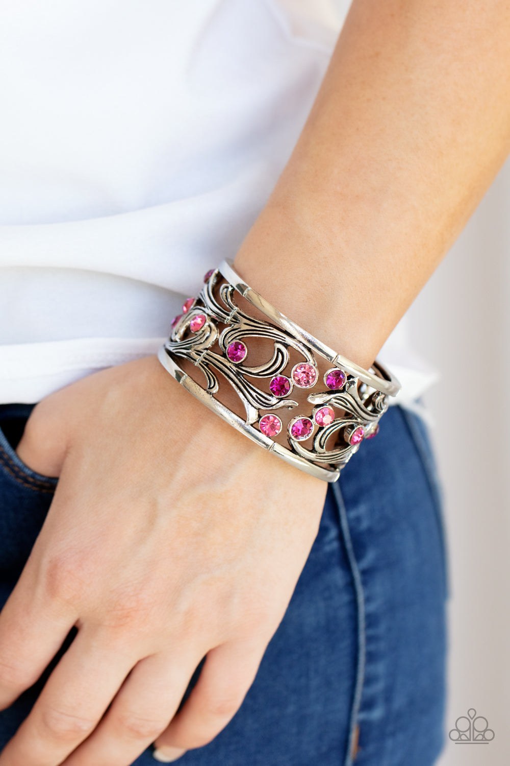 Garden Masquerade Pink Bracelet (Stretchy)