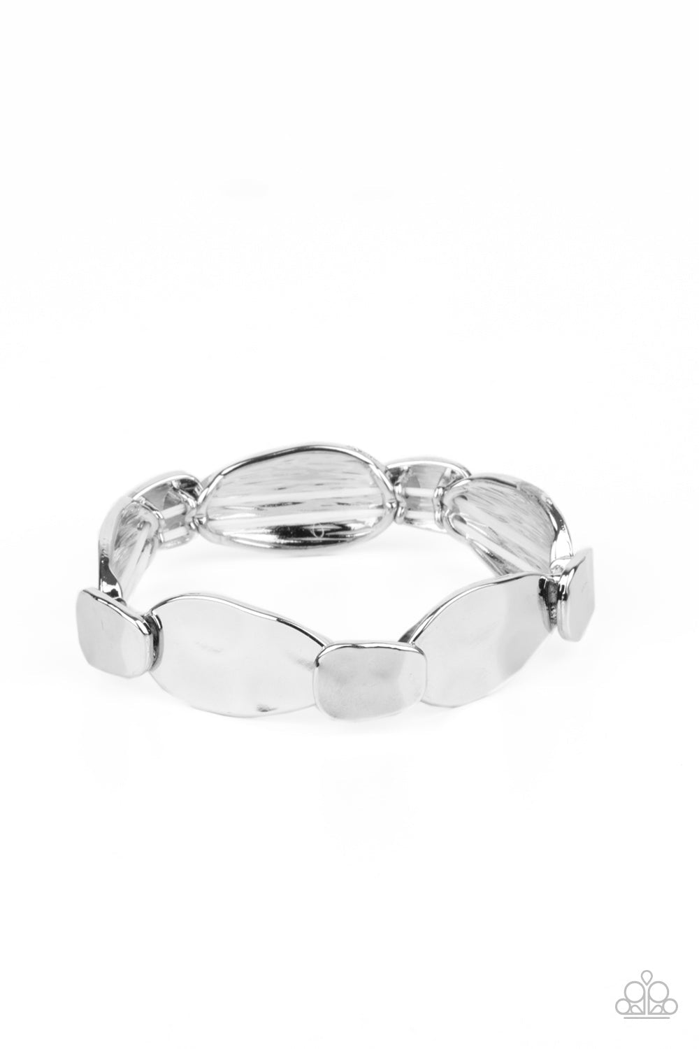 Absolutely Applique Silver Bracelet (Stretchy)