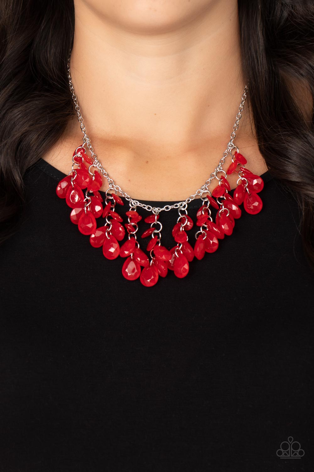 Crystal Cabaret Red Necklace
