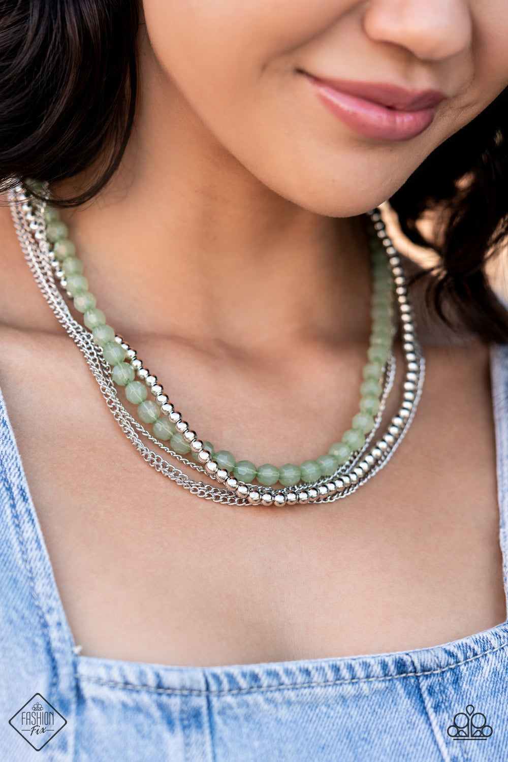 Boardwalk Babe Green Necklace