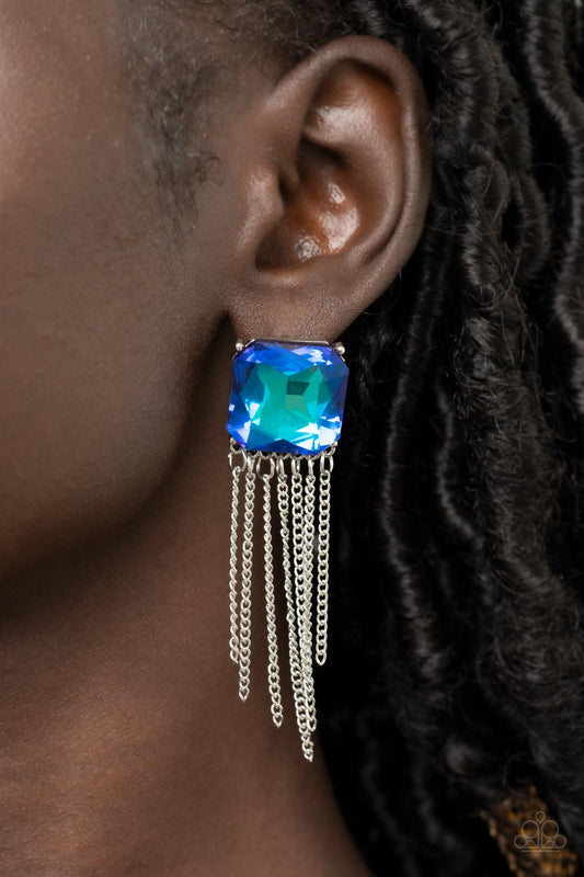Supernova Novelty Blue Earrings (Post Back)