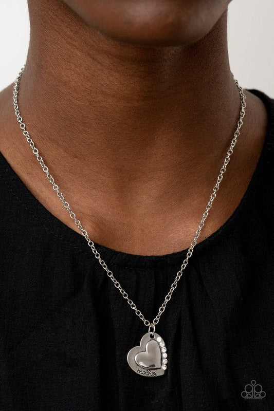 Happily Heartwarming White Necklace