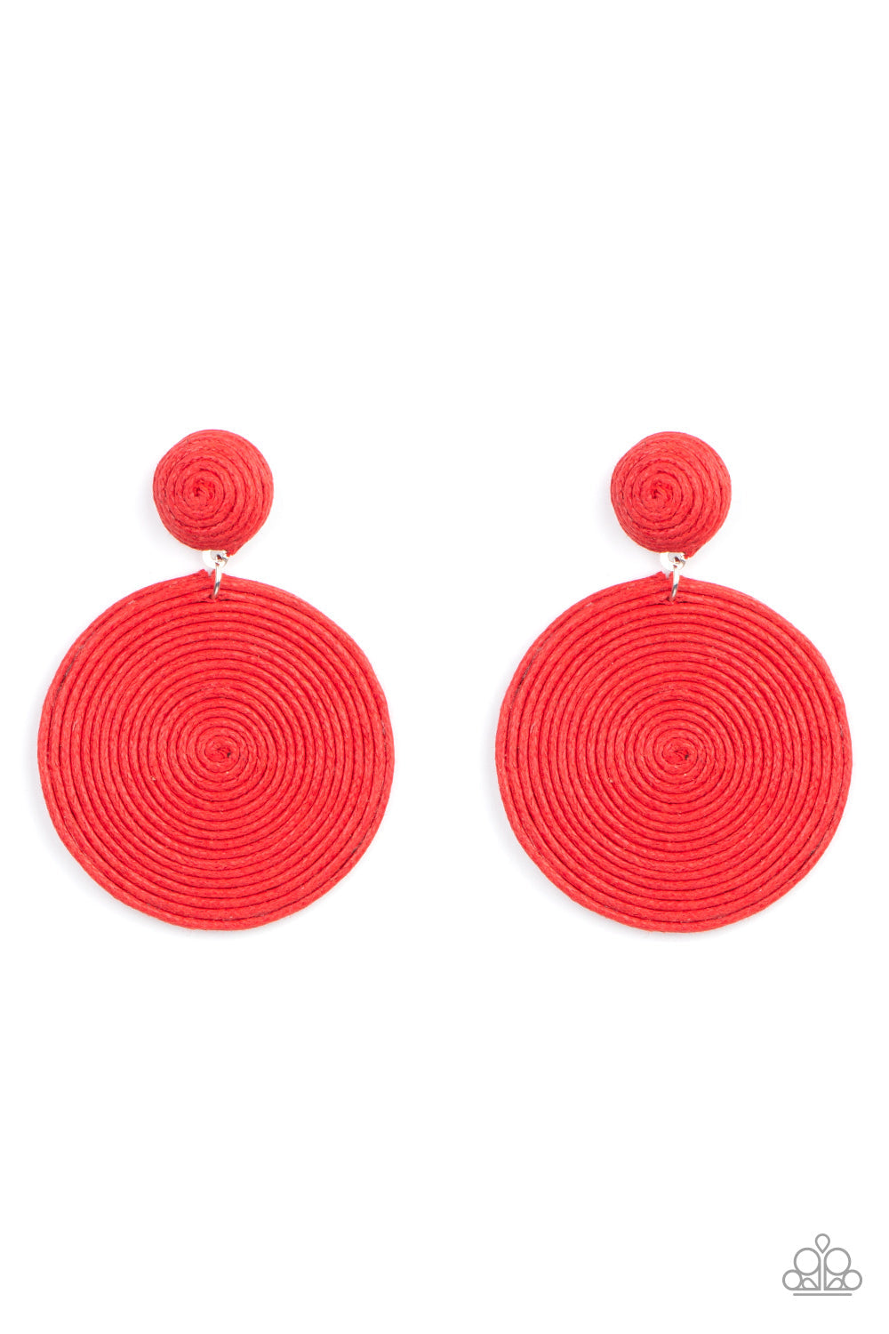 Circulate The Room Red Earrings (Post Back)