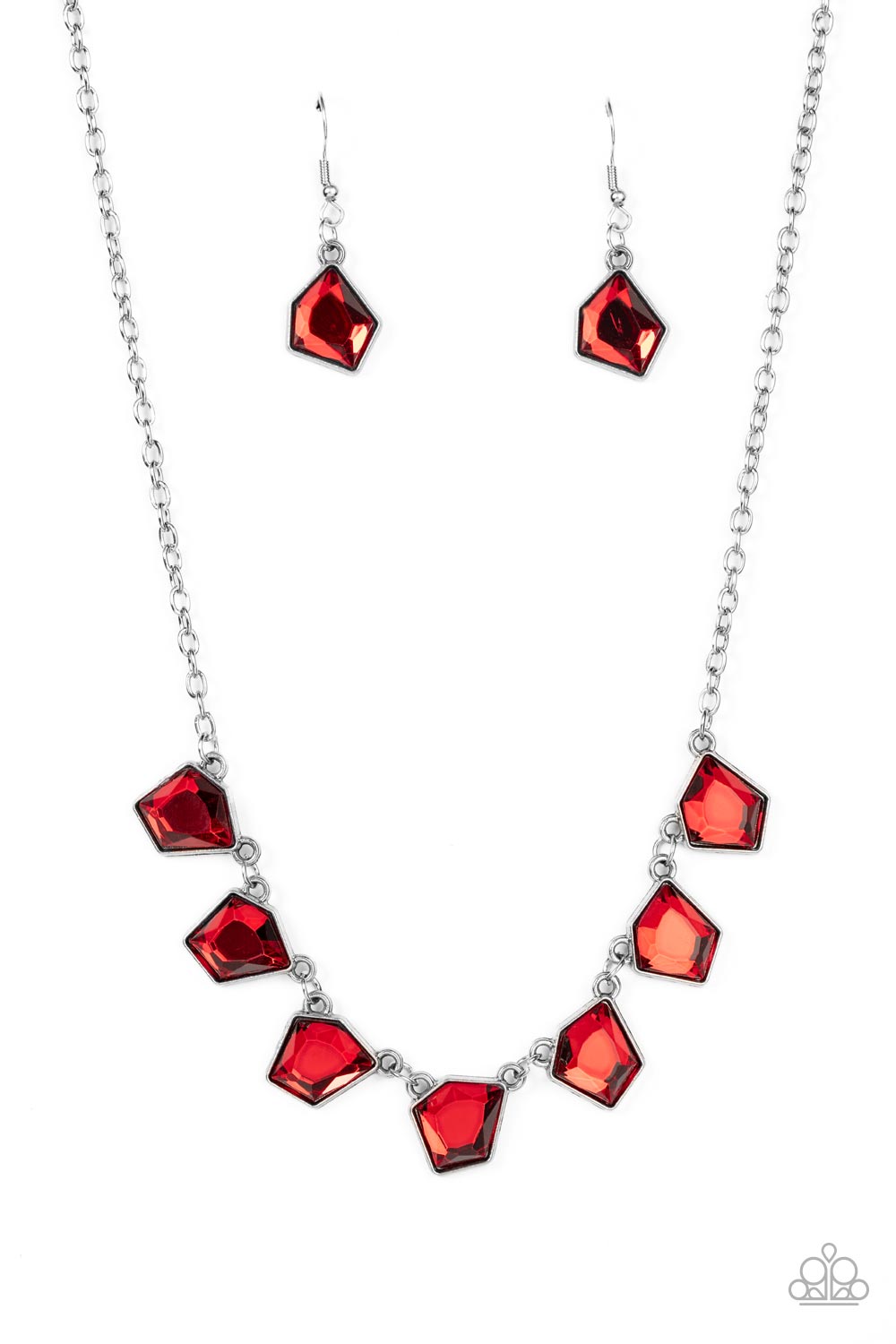 Experimental Edge Red Necklace