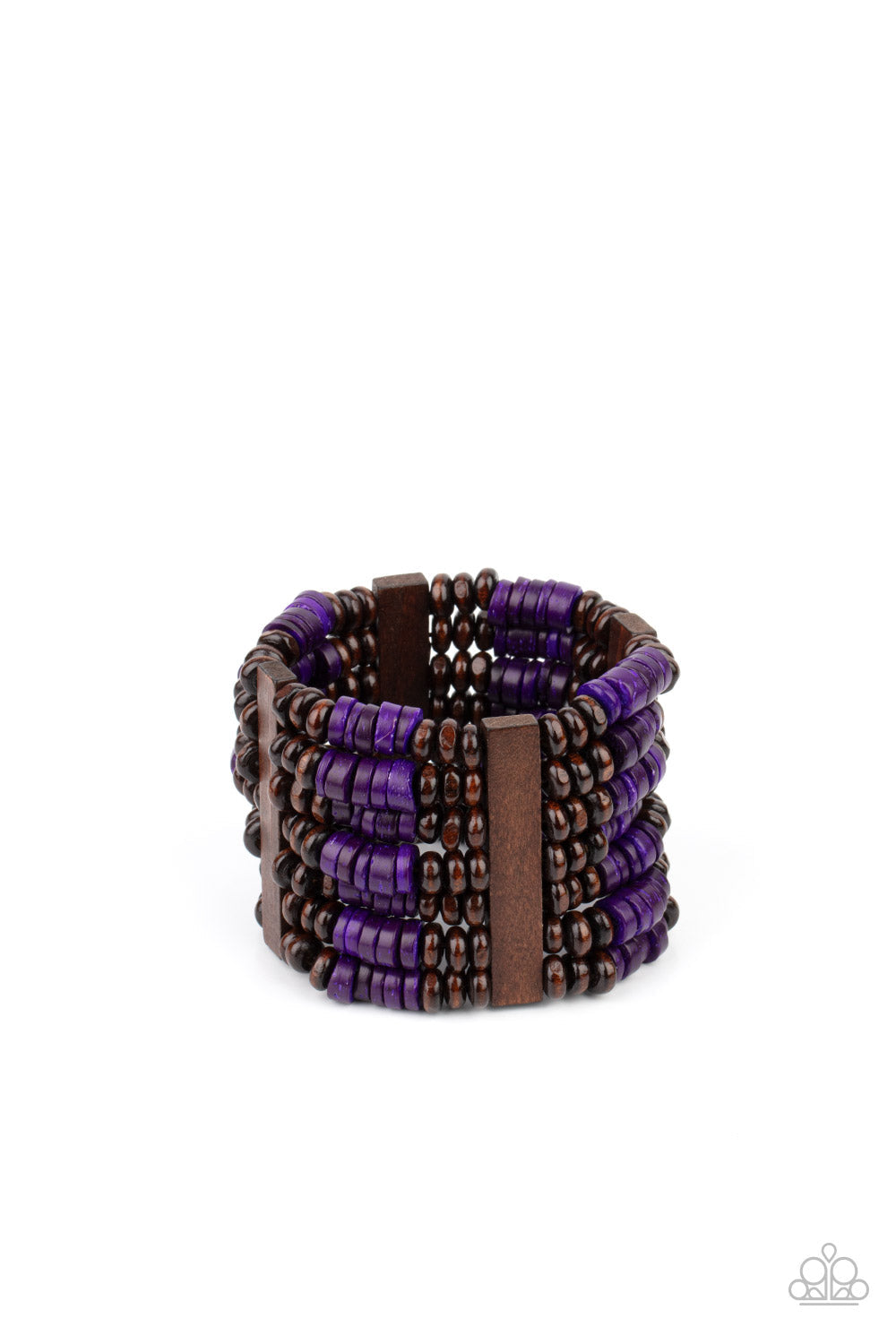 Vacay Vogue Purple Urban Bracelet (Stretchy)