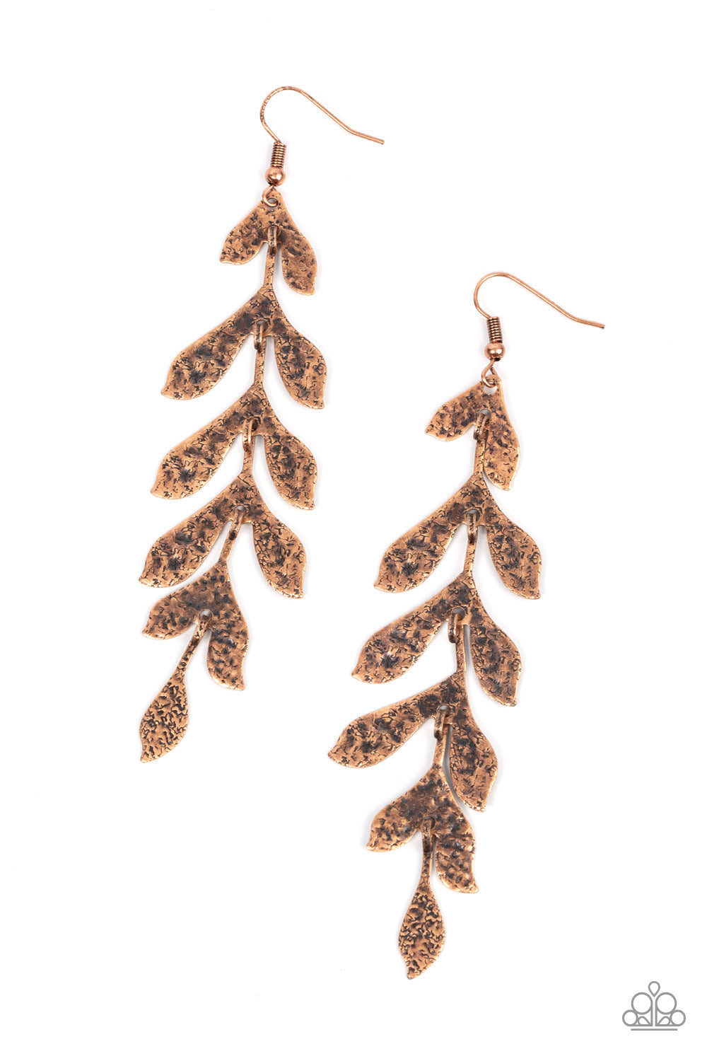 Lead From the FROND Copper Earrings