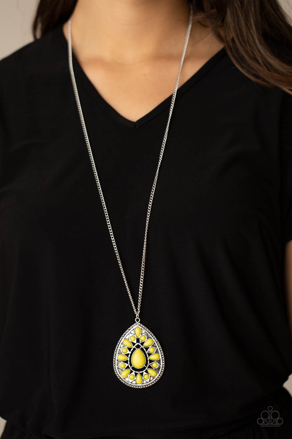 Retro Praries Yellow Necklace