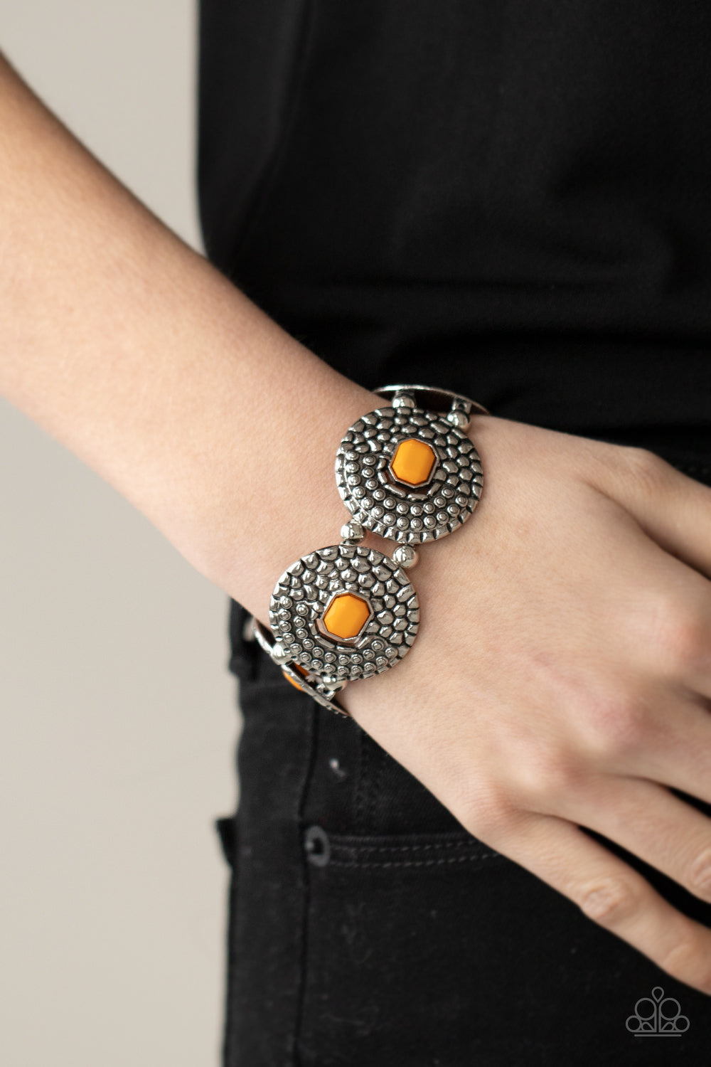 Prismatic Prowl Orange Bracelet (Stretchy)