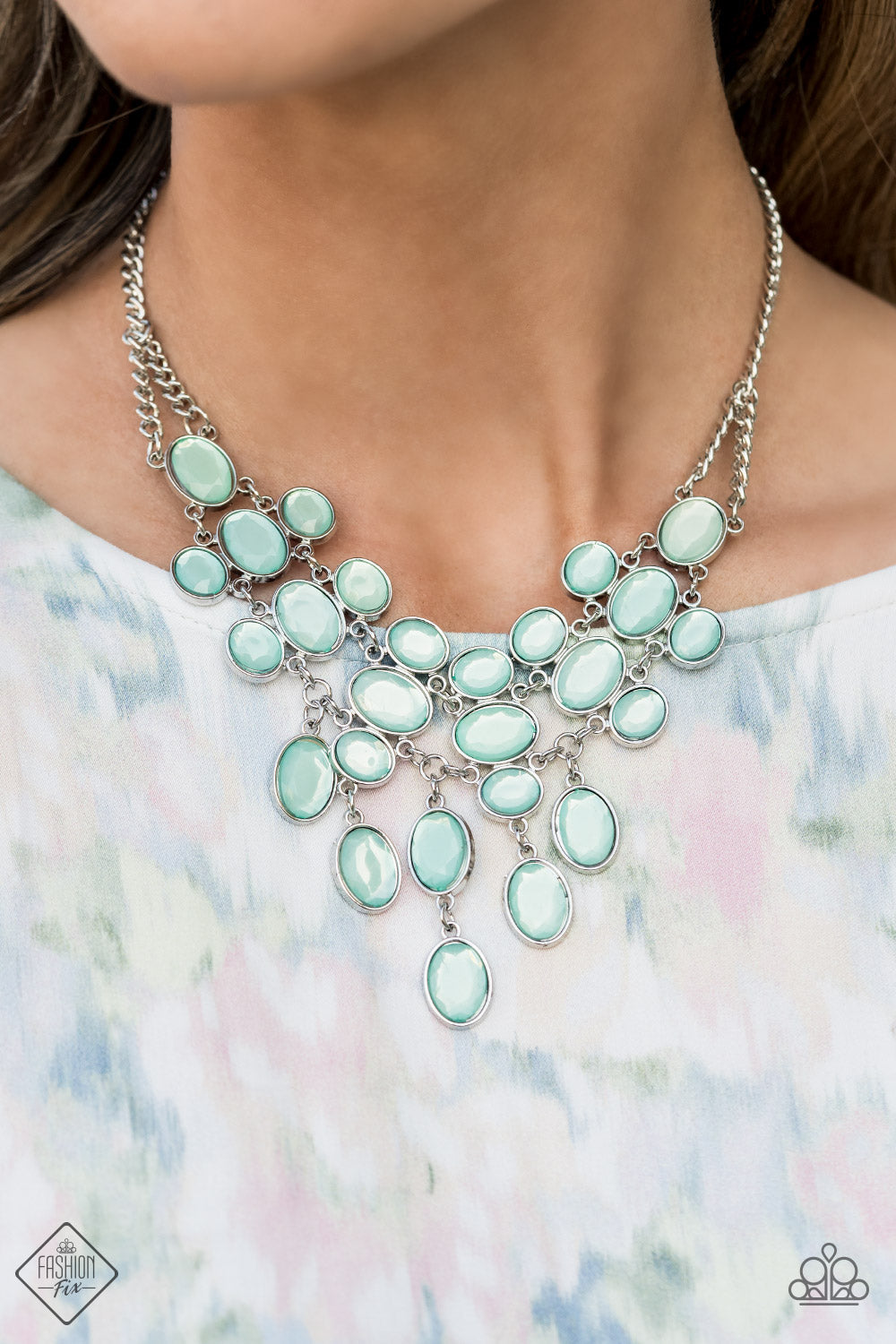 Serene Gleam Blue Necklace