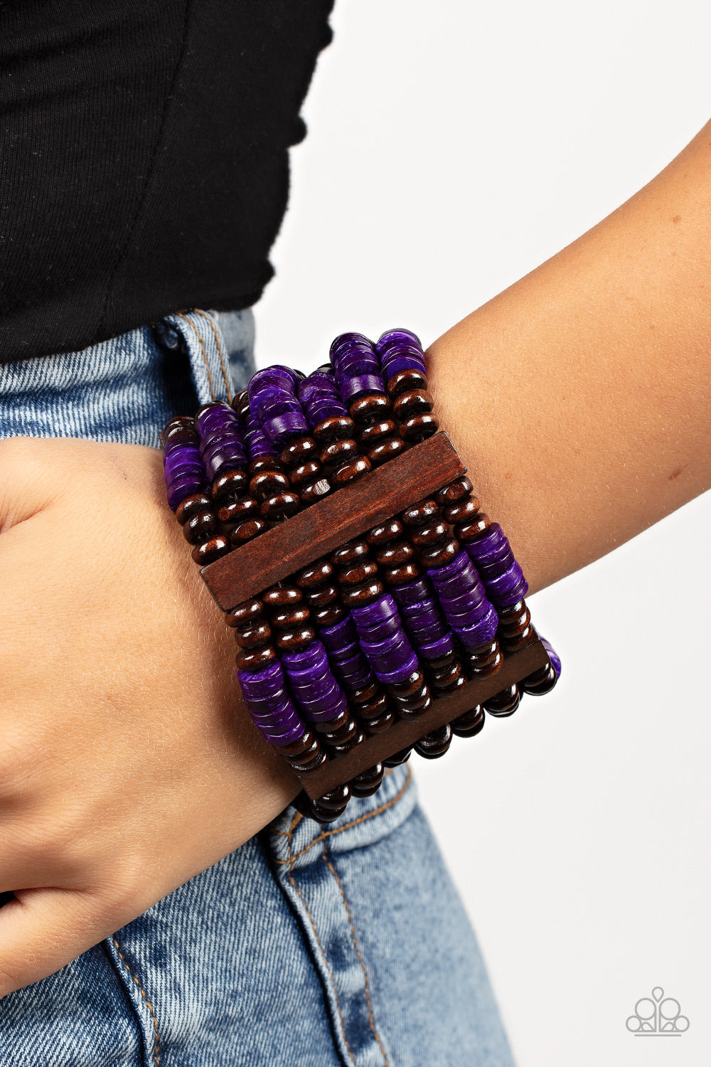 Vacay Vogue Purple Urban Bracelet (Stretchy)