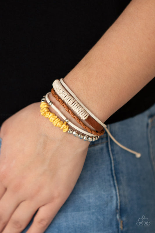 Keep At ROAM Temperature Yellow Urban Bracelet (Pull Cord)