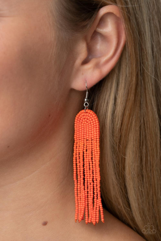 Right as Rainbow Orange Earrings