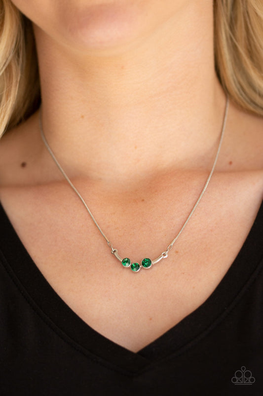 Sparkling Stargazer Green Necklace