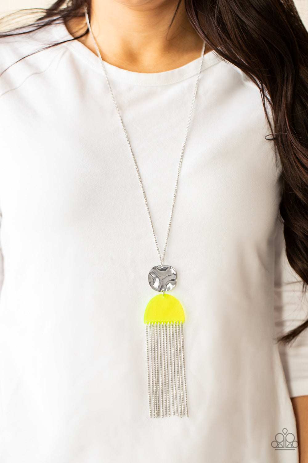 Color Me  Neon Yellow Necklace
