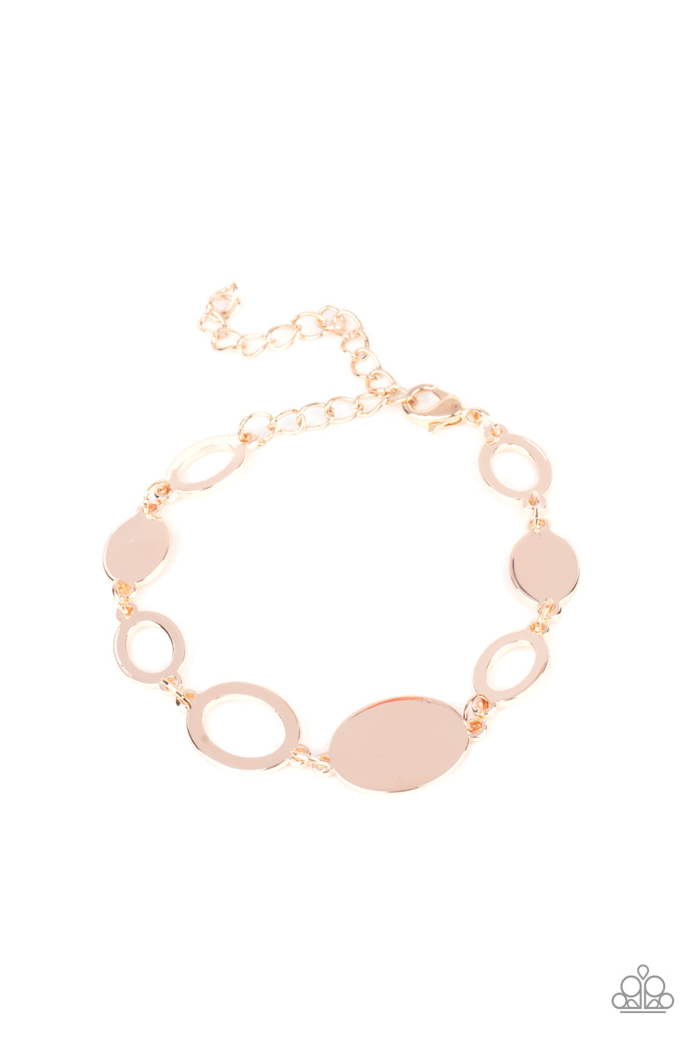 OVAL and Out Rose Gold Bracelet (Clasp)