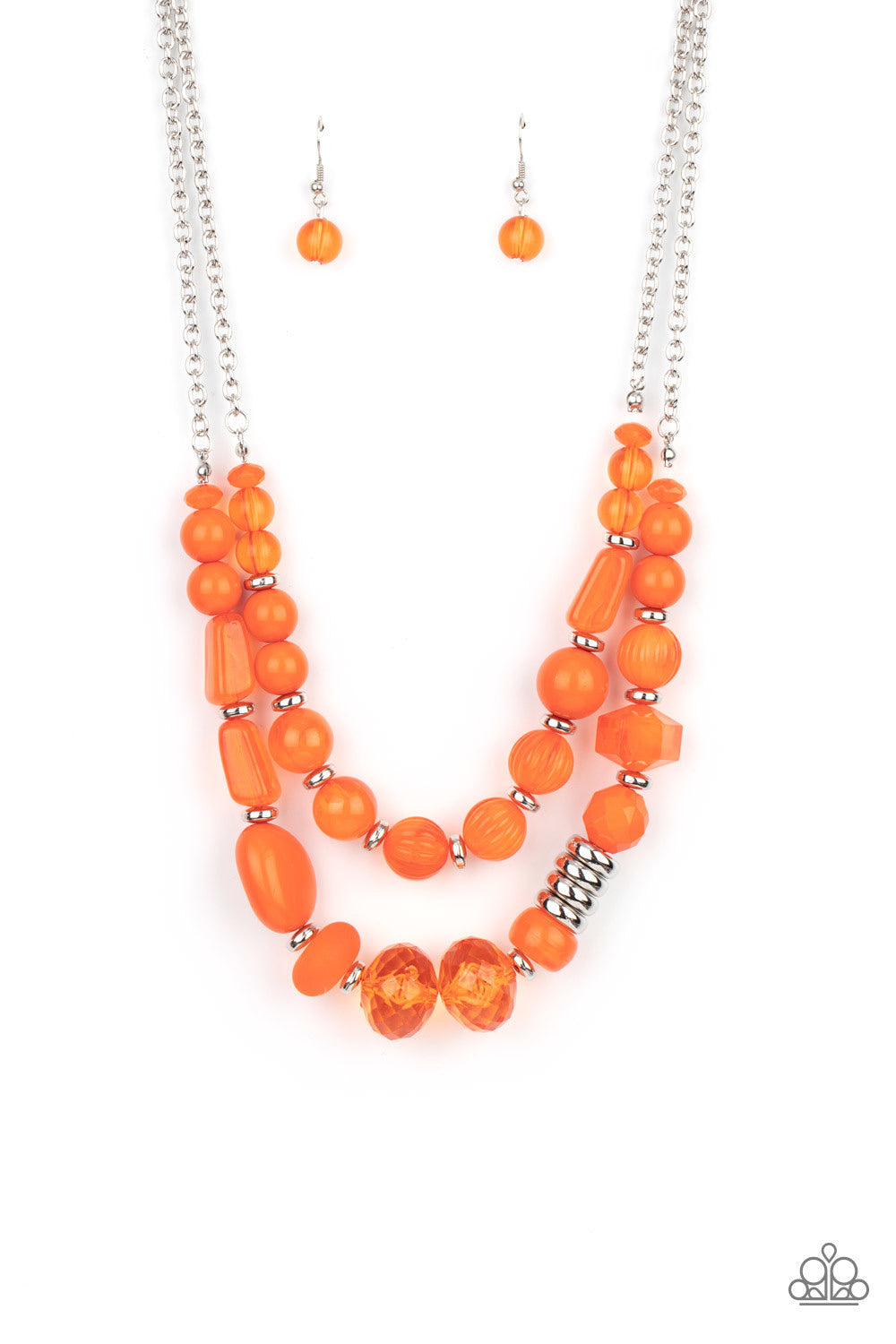 Pina Colada Paradise Orange Necklace