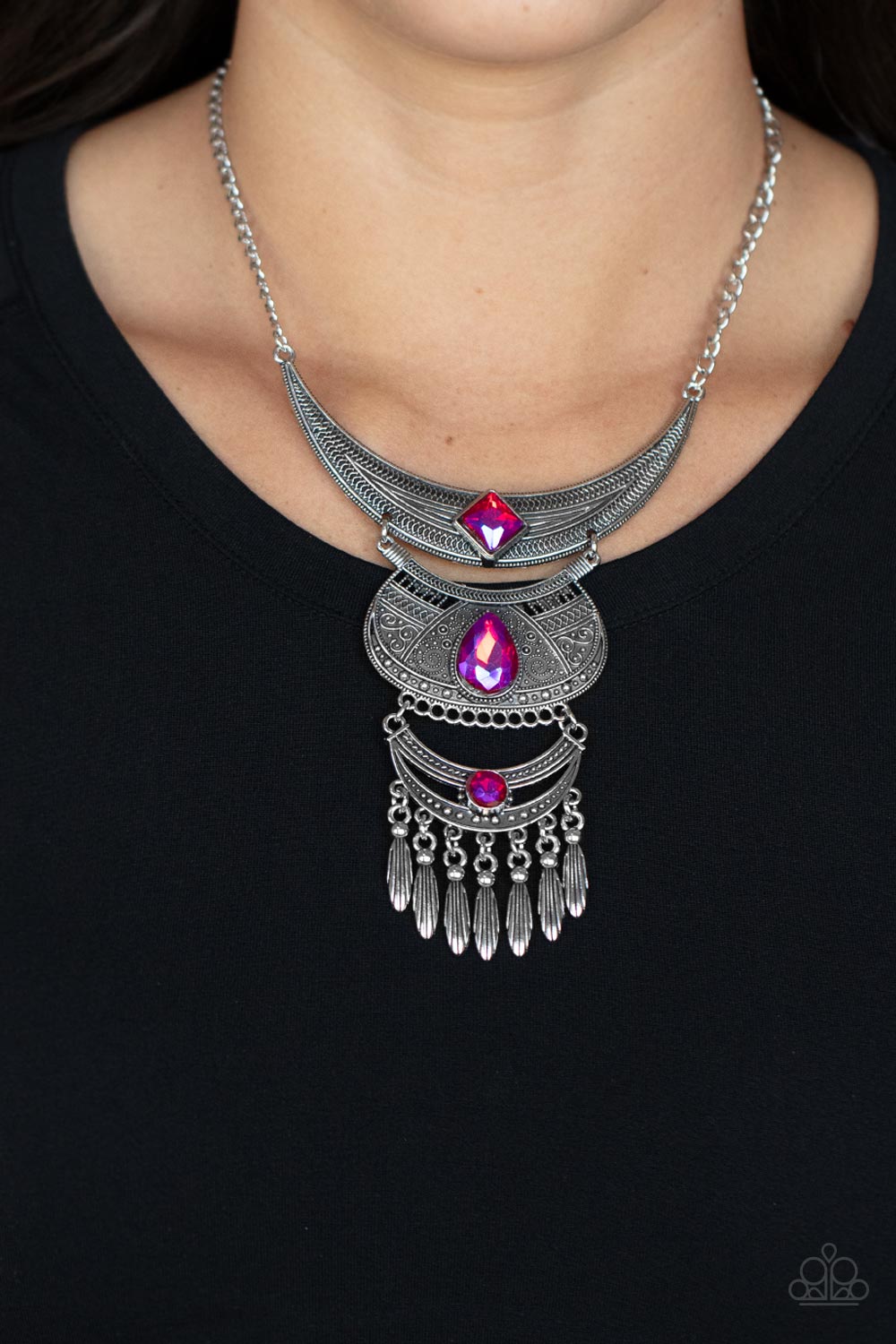 Lunar Enchantment Pink Necklace