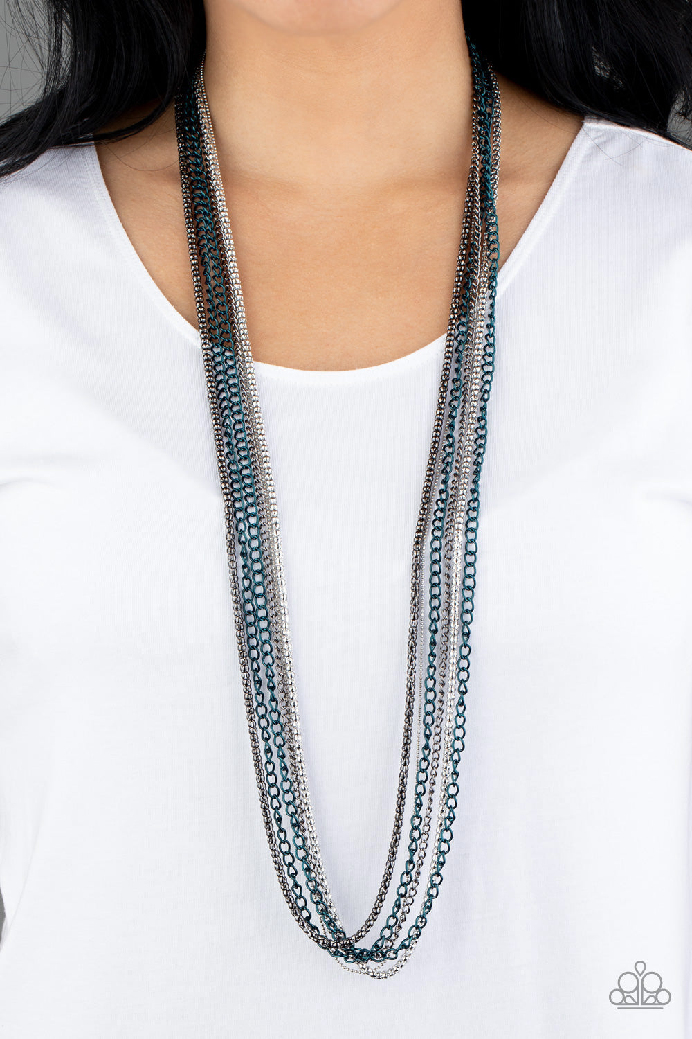 Color Me Calamity Blue Necklace
