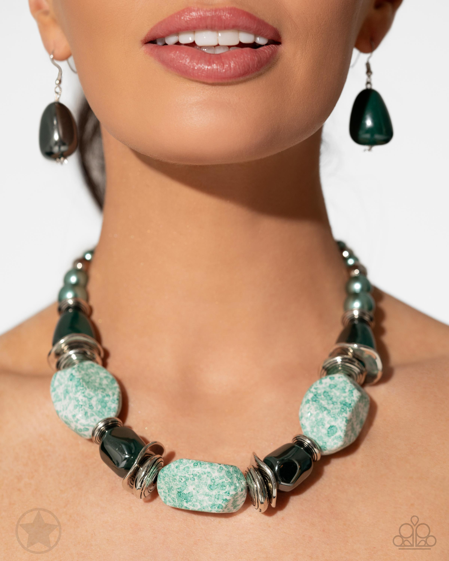 In Good Glazes Blue Necklace