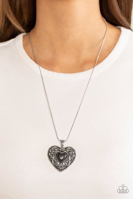 Wholeheartedly Whimsical Black Necklace