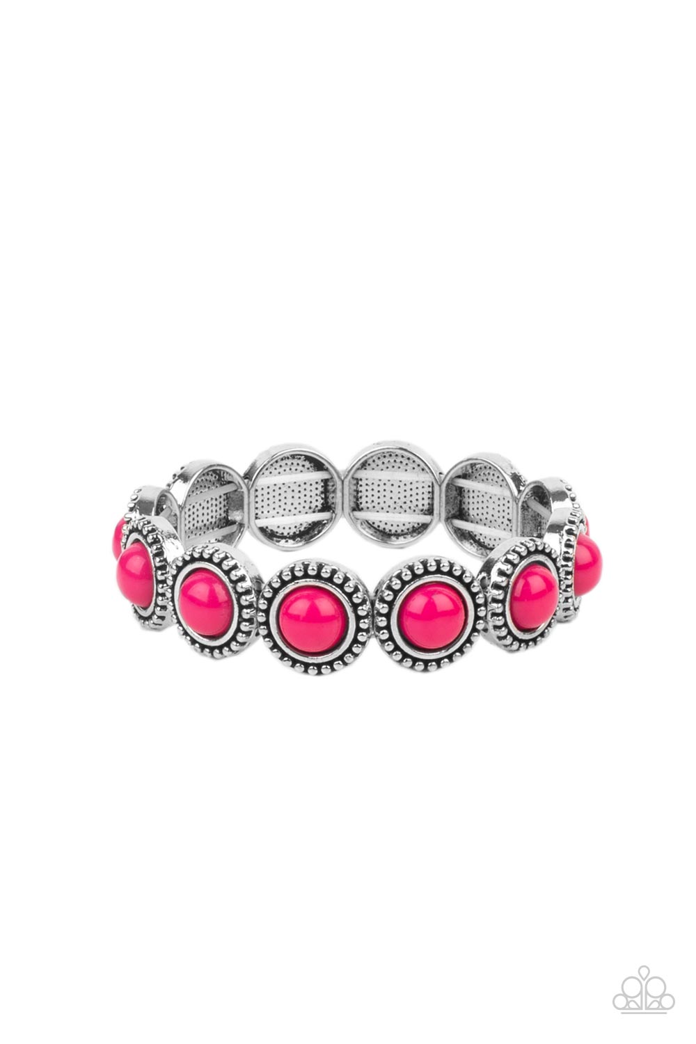 Polished Promenade Pink Bracelet (Stretchy)