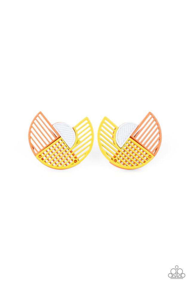 It’s Just An Expression Yellow Earrings (Post Back)