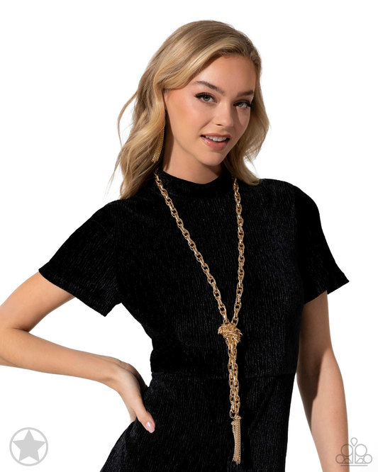 SCARFed for Attention Gold Necklace