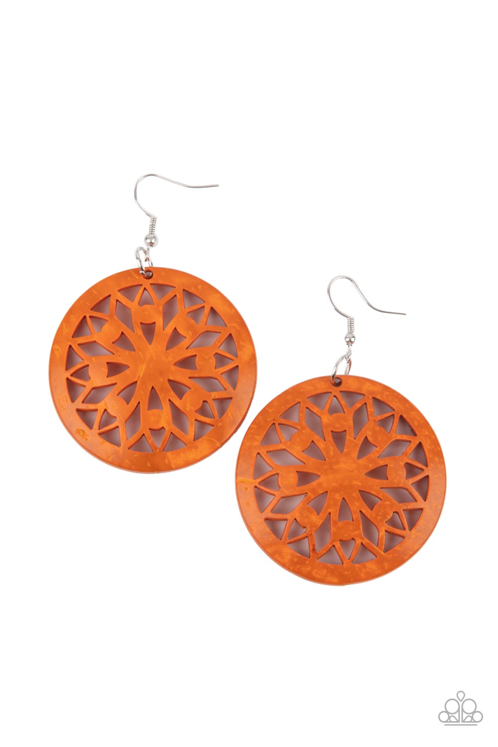 Ocean Canopy Orange Earrings