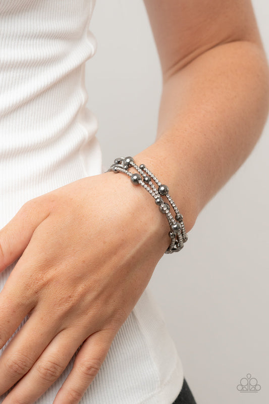 Spontaneous Shimmer Black Bracelet (Coil)