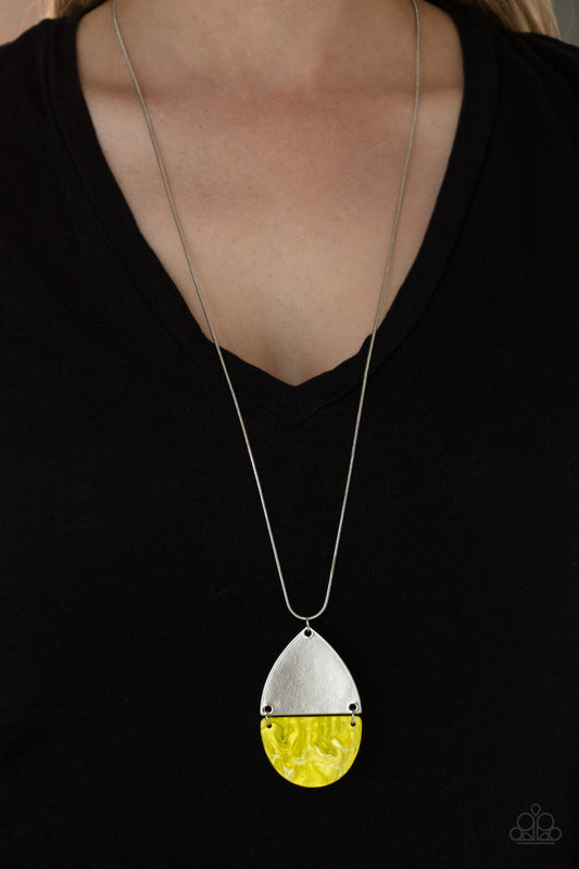 Rainbow Shore Yellow Necklace