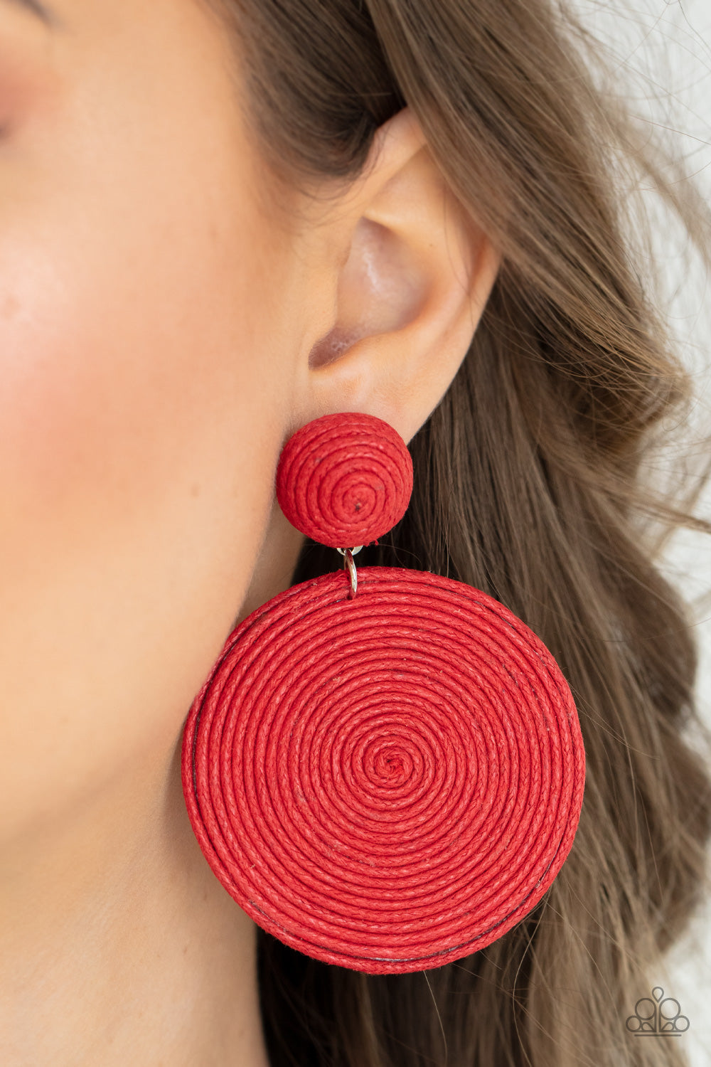 Circulate The Room Red Earrings (Post Back)