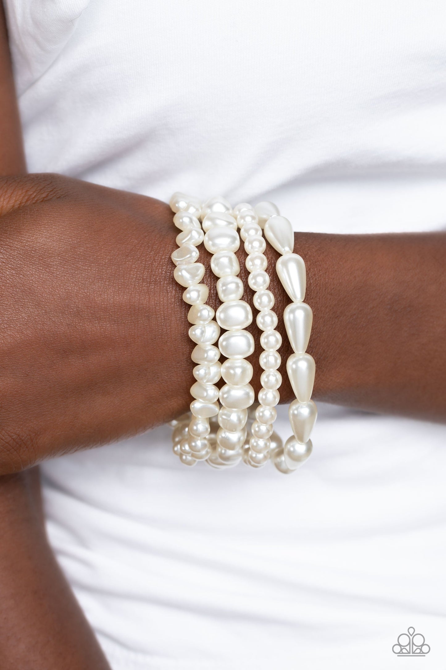 Gossip PEARL White Bracelet (Stretchy)