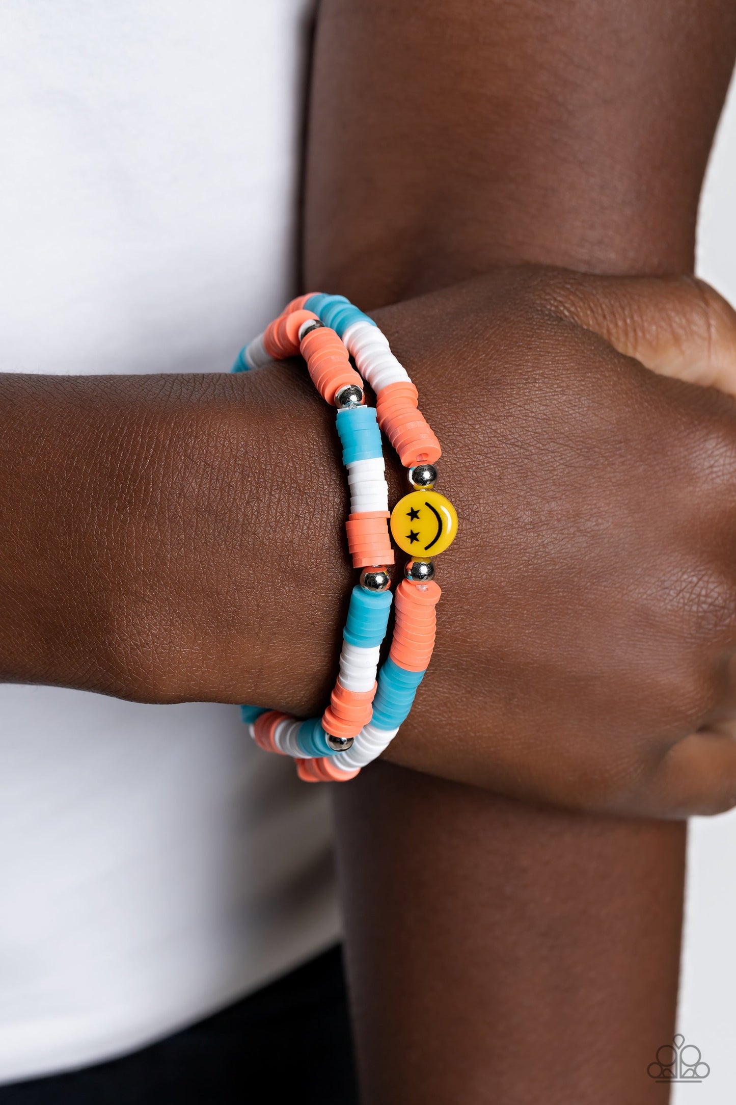 In SMILE Orange Bracelet (Stretchy)