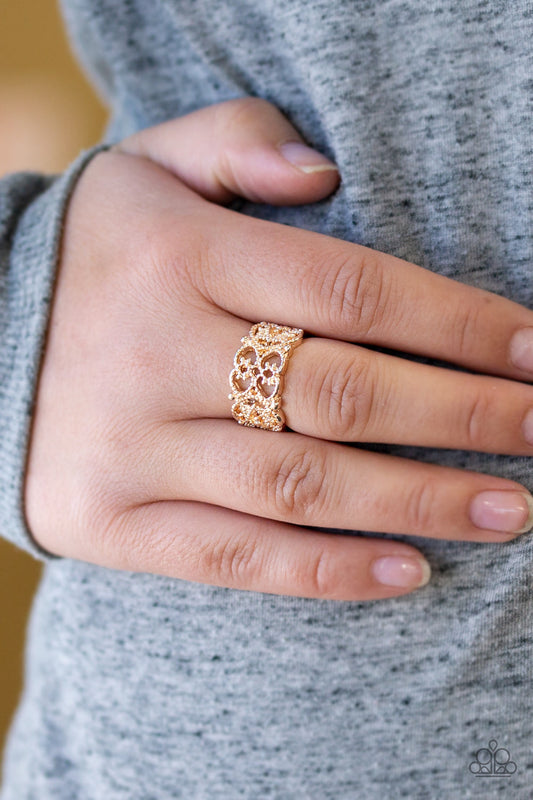 Tell Me How You Really FRILL Rose Gold Ring