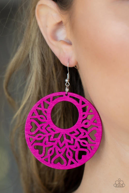 Tropical Reef Pink Earrings