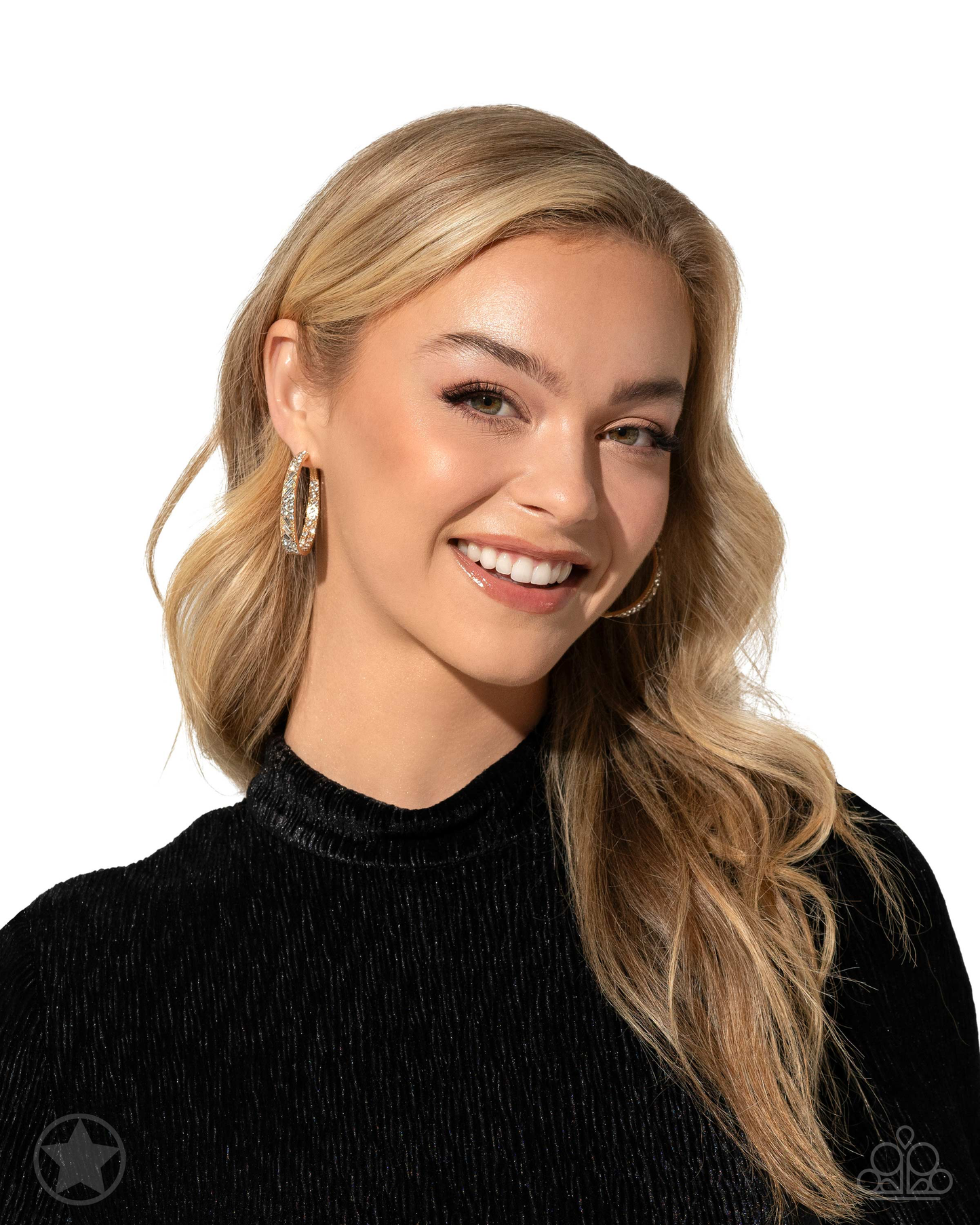 GLITZY By Association Gold Earrings (Hoops)